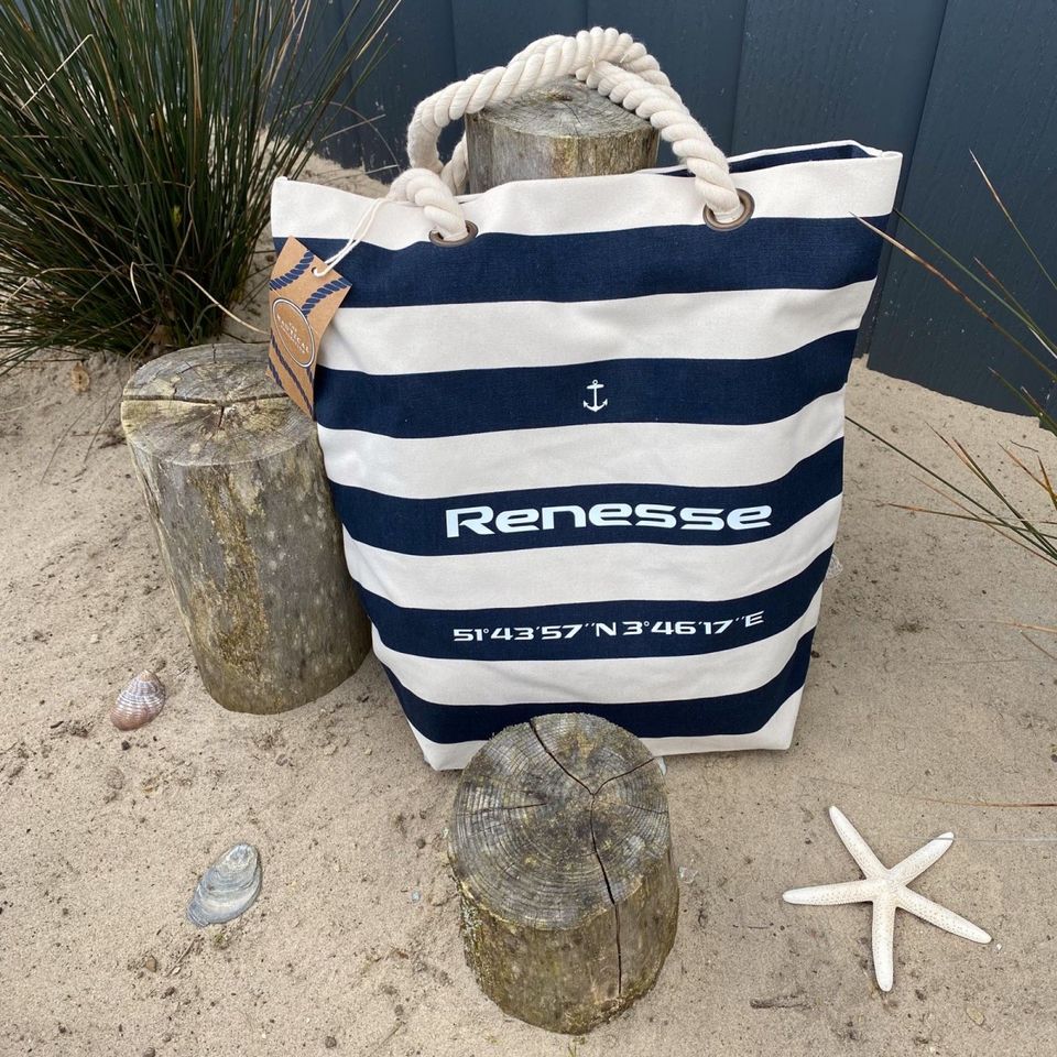 ╳ Strandtasche „Koordinaten“ ╳ Renesse / Sylt * Made with love in Viersen