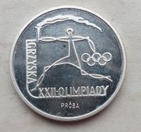 Silber -100 Zlotych Polen 1980 Proba Olympia, Olympiade Moskau 45 Hessen - Breitenbach am Herzberg Vorschau