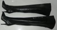 Gebraucht Damenechtederstiefel Gr. 36, Gesamthöhe ca.78cm, Absatz Hessen - Langenselbold Vorschau