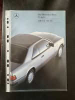 Original Mercedes-Benz Prospekte W124 Limousine Coupé AMG Nordrhein-Westfalen - Kerken Vorschau