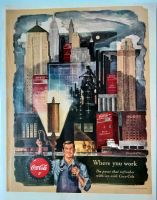 Kunst, Grafik, Bild, Coca Cola Anzeige 1950 von Francis Chase Berlin - Gatow Vorschau