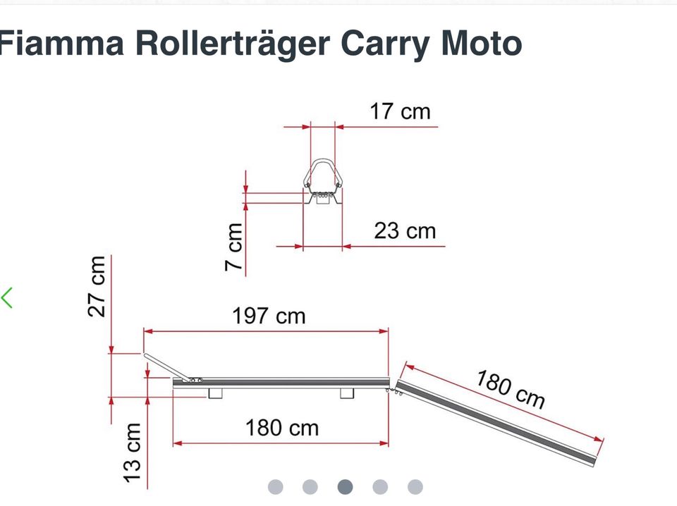 Fiamma Motorradträger Wohnmobil Carry Moto in Klein Wittensee