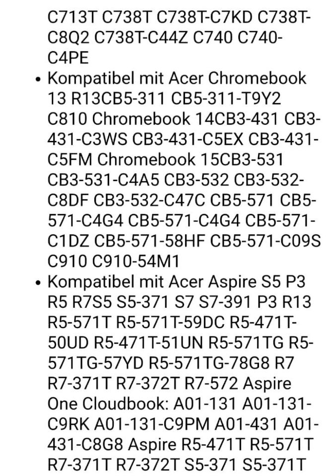 Acer Aspire One Cloudbook 11 " Netzteil " in Bochum