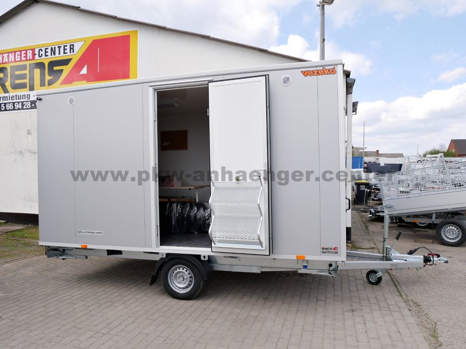 MOBI4211 Bauwagen 8-Personen Chemie-WC Lager 1300kg 413x217x212cm Mannschafstwagen in Stuhr