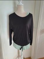 2 in 1 Langarm Sportshirt schwarz/mintgrün Hessen - Wölfersheim Vorschau