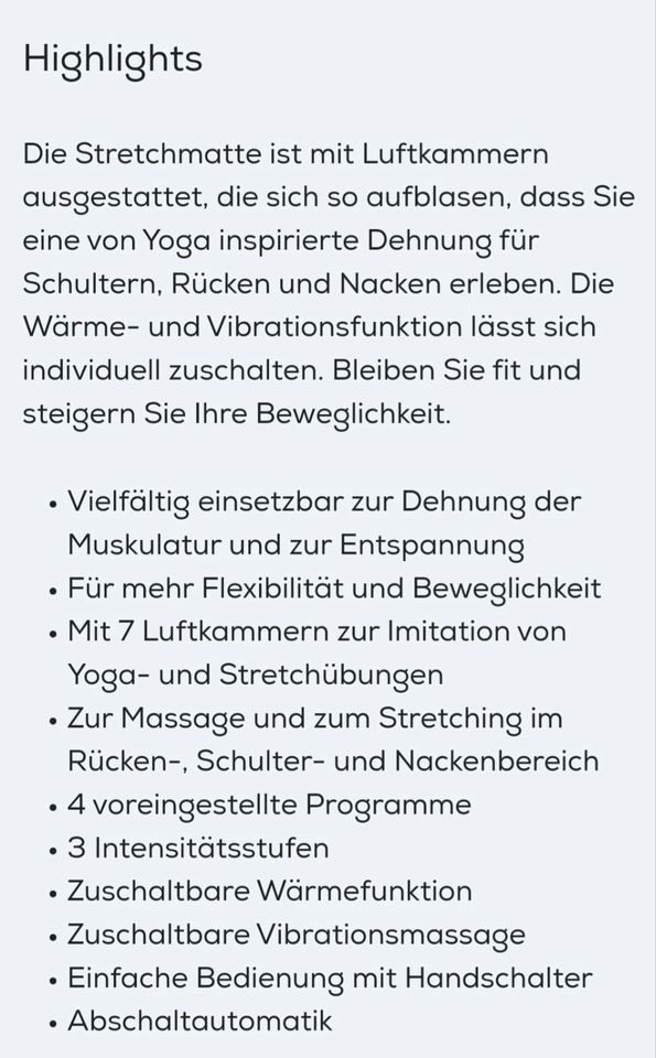 Yoga- Stretchmatte in Aichtal