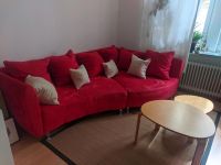 Couch Sofa Rot mit Kissen München - Sendling Vorschau