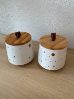 2 Aufbewahrungsdosen aus Keramik mit Holzdeckel Saarland - St. Ingbert Vorschau