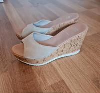 Elegante Plateauschuhe "Bata", Gr. 38, Echtleder aus Italien Bayern - Osterhofen Vorschau