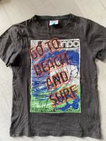T-Shirt dunkelgrau mit Aufdruck von Topolino in Größe 128 Niedersachsen - Gusborn Vorschau