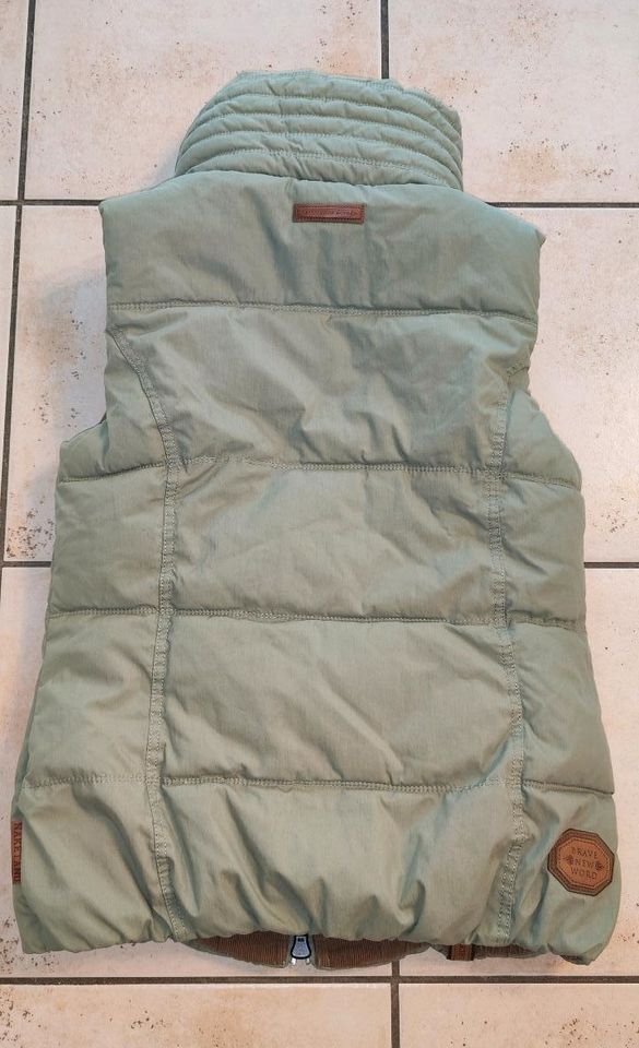 Naketano Sweat-jacke Jacke Weste S 34 36 grün Salbei Petrol Khaki in Voerde (Niederrhein)