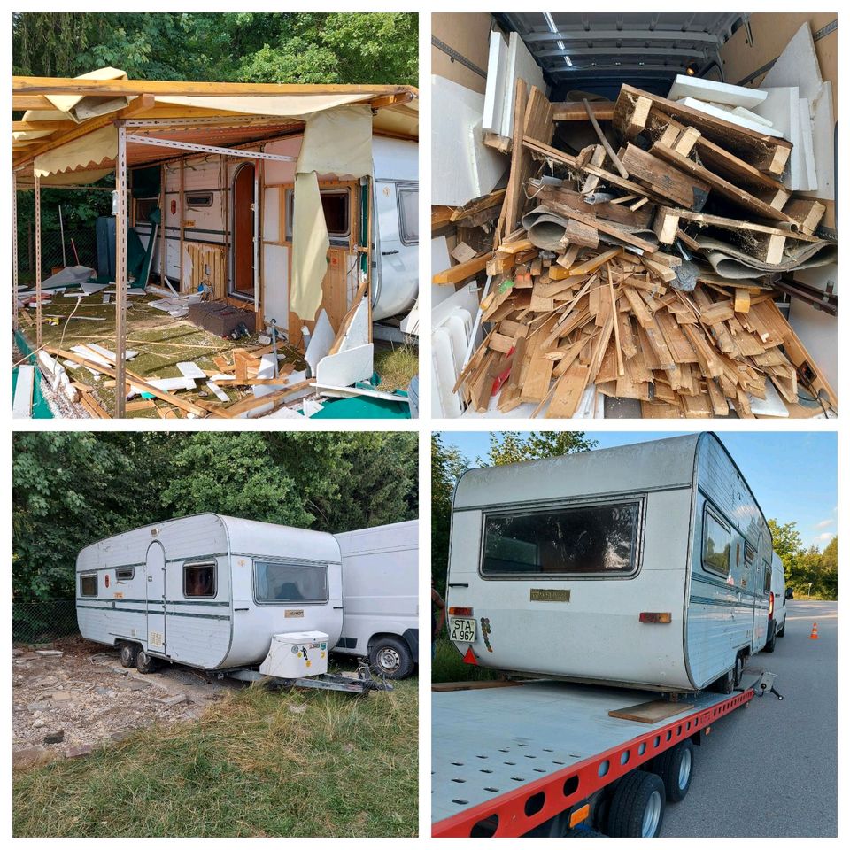 Camping Parzellen Auflösung Abbau Wohnwagen Entsorgung in Füssen