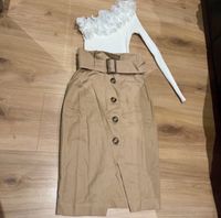 H&M Rock mit Gürtel Beige nude Nordrhein-Westfalen - Hamm Vorschau