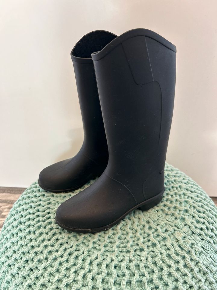 Reitstiefel Gummistiefel schwarz 33 Decathlon in Kösching