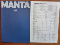 Opel Manta B: Katalog Prospekt Werbung Reklame Niedersachsen - Ritterhude Vorschau