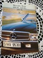 Mercedes-Benz Prospekt Katalog von 1986 300 SL, 420SL,500 SL Niedersachsen - Küsten Vorschau