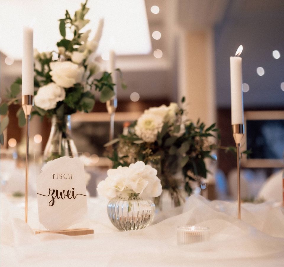 *VERLEIH* Deko Vasen Kerzenständer Teelichthalter Hochzeit Events in Lauchheim