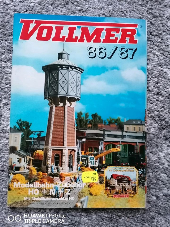 VOLLMER Modellbahn-Zubehör Katalog H0+N+Z 1986/87 in Aindling