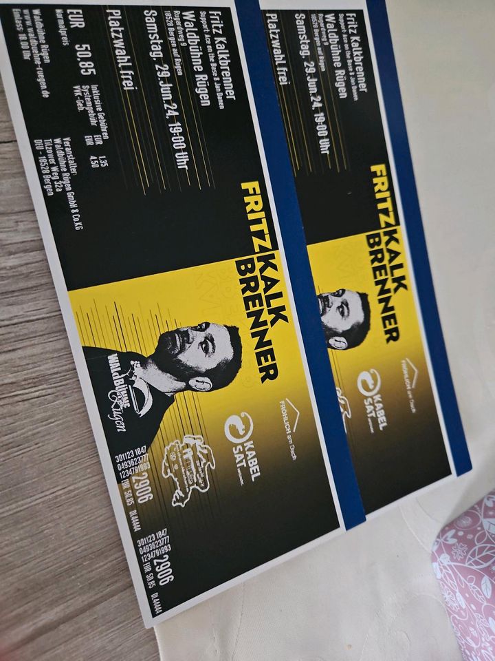 2x Tickets für Fritz Kalkbrenner in Rostock