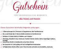 A&O Hotel Gutscheine Venedig, Berlin, Kopenhagen(2Nächte/ 2Pers.) Niedersachsen - Deutsch Evern Vorschau