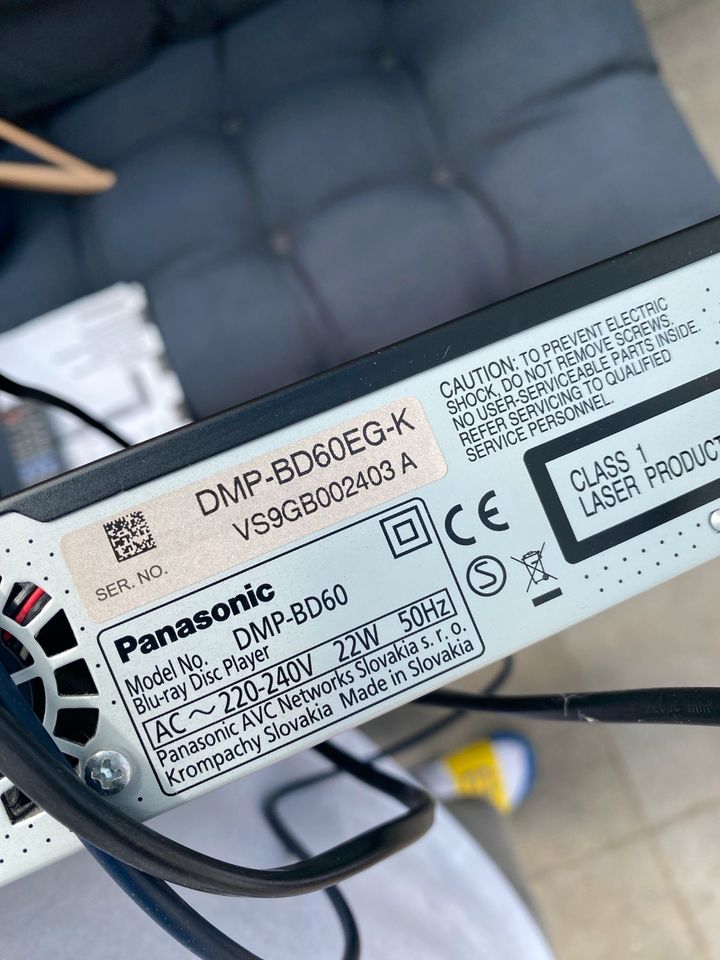 Panasonic DMP-BD60EG-K Blu-Ray Player in Ilvesheim
