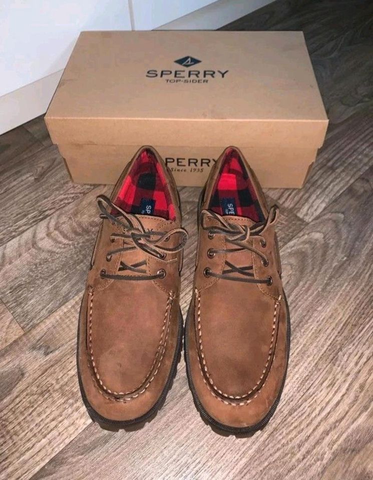 SPERRY Bootsschuhe Herren Lederslipper NEU braun Lederschuhe in Ellwangen (Jagst)