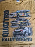 T- Shirt, FRUIT OF THE LOOM, RALLY LEGEND QUATTRO, Gr.116, gelb Thüringen - Wutha-Farnroda Vorschau