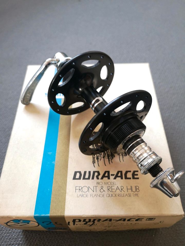 Dura Ace 1st Gen Hinterrad Naben Hochflansch, Niederflansch Black in Albaching