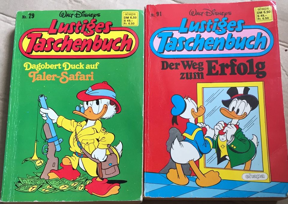 2 Lustige Taschenbücher LTB Nr. 79, 91 Dagobert Donald Duck Comic in Frankfurt am Main