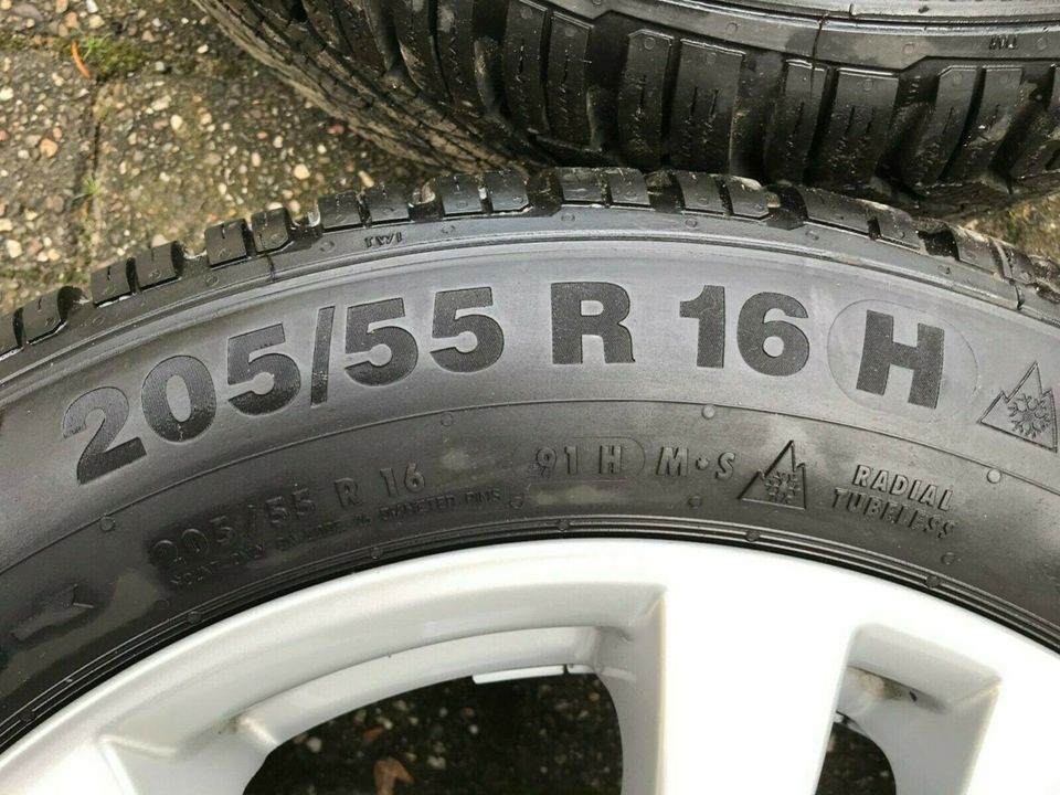 16“ Mercedes RIAL-Alufelgen + ContiWinterContact 205 / 55 R16 H in Bochum