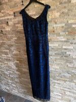 elegantes blaues  Abendkleid mit schwarzer Spitze Murek Fashion Niedersachsen - Großefehn Vorschau
