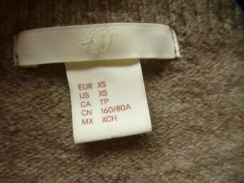 Offener Cardigan Mantel H&M beige braun only XS S 34 36 Jacke in Guldental