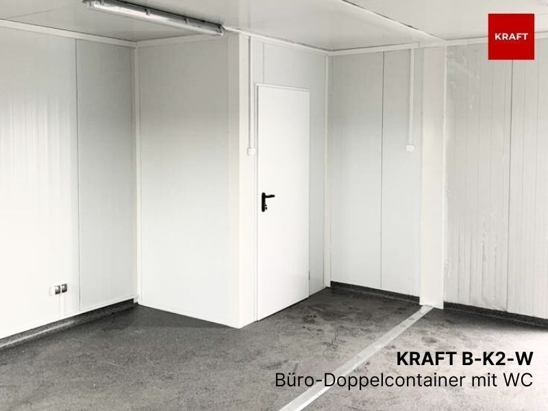 Bürocontainer Doppelcontainer mit WC / Toilette (NEU) 605x490 cm in Reutlingen