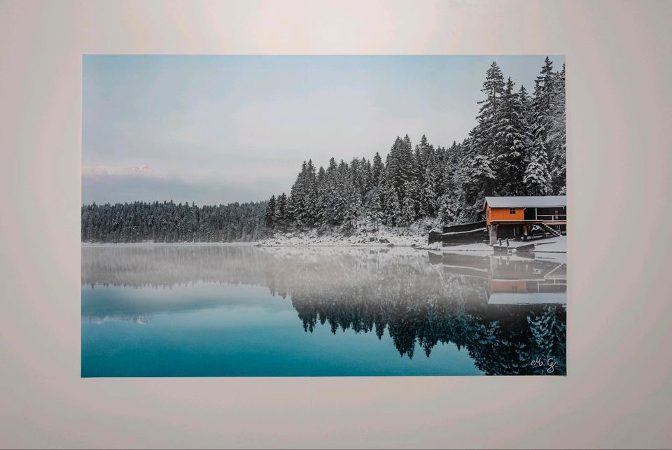 Eibsee im Winter Poster limitiert auf 100 Stück in München