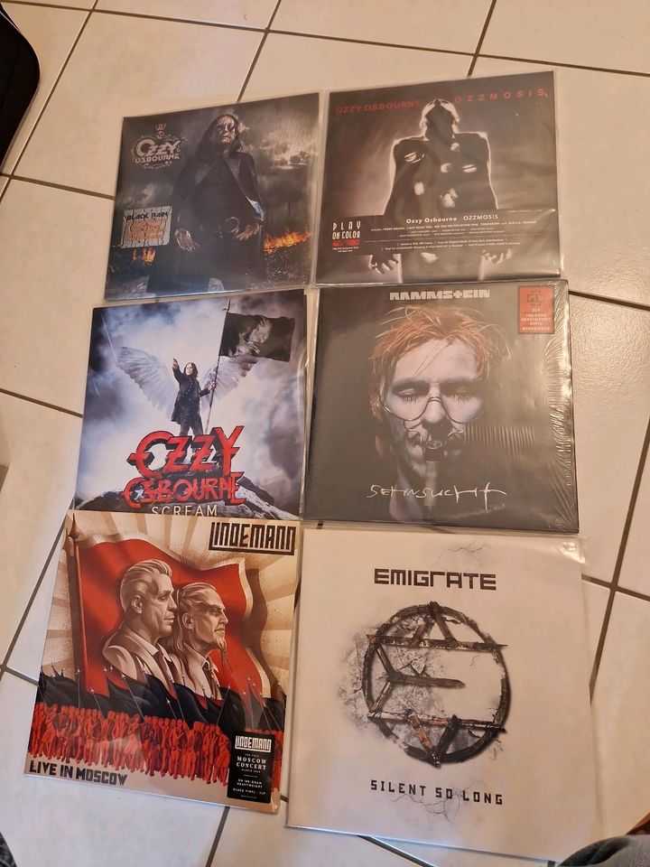 Vinyl Schallplatten Rammstein , Lindemann, Ozzy Osbourne, Pink Fl in Kaltenkirchen