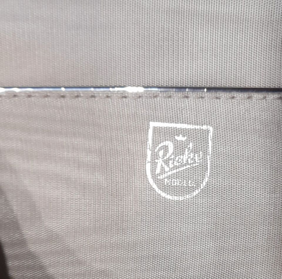 Ricke Handtasche Kroko-Optik Leder Vintage grau in Bremerhaven