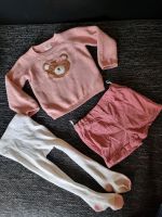 Set aus rosa Teddybär Pullover,  cordshorts & Strumpfhose Neu c&a Bielefeld - Ubbedissen Vorschau