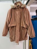 Vintage Damen echt Fell Pelz Kapuze L XL Jacke Mantel braun Berlin - Zehlendorf Vorschau