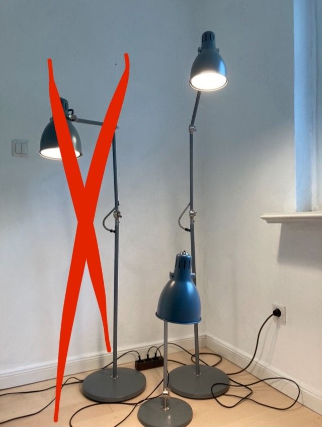 2x IKEA ARÖD Stehlampe und Schreibtischlampe in Hamburg