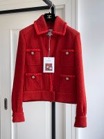 Chanel Tweed Jacke rot DE 36, FR 38 Eimsbüttel - Hamburg Rotherbaum Vorschau