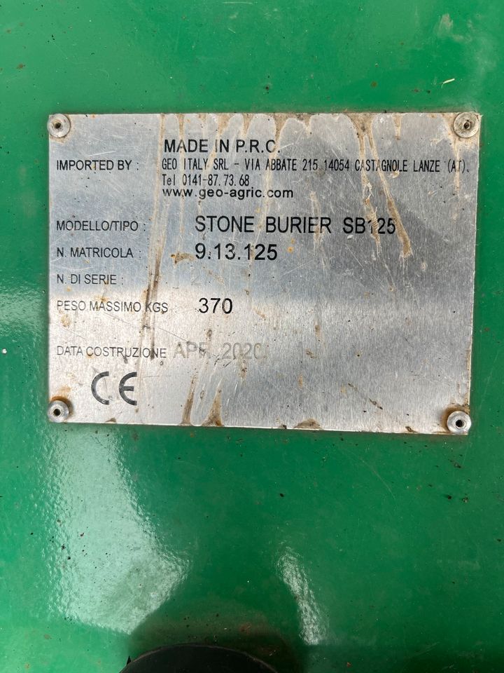 Umkehrfräse Geo SB 125 + Rotadairon RV 130 mit Saatkasten in Stockach