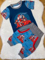 Handmade Sommerset "Feuerwehr" Gr. 98 (T-Shirt & 3/4 Hose) Hessen - Hofheim am Taunus Vorschau