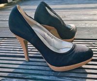 Super Mode Pumps # High Heels # schwarz silber # getragen # 10cm Nordwestmecklenburg - Landkreis - Brüsewitz Vorschau