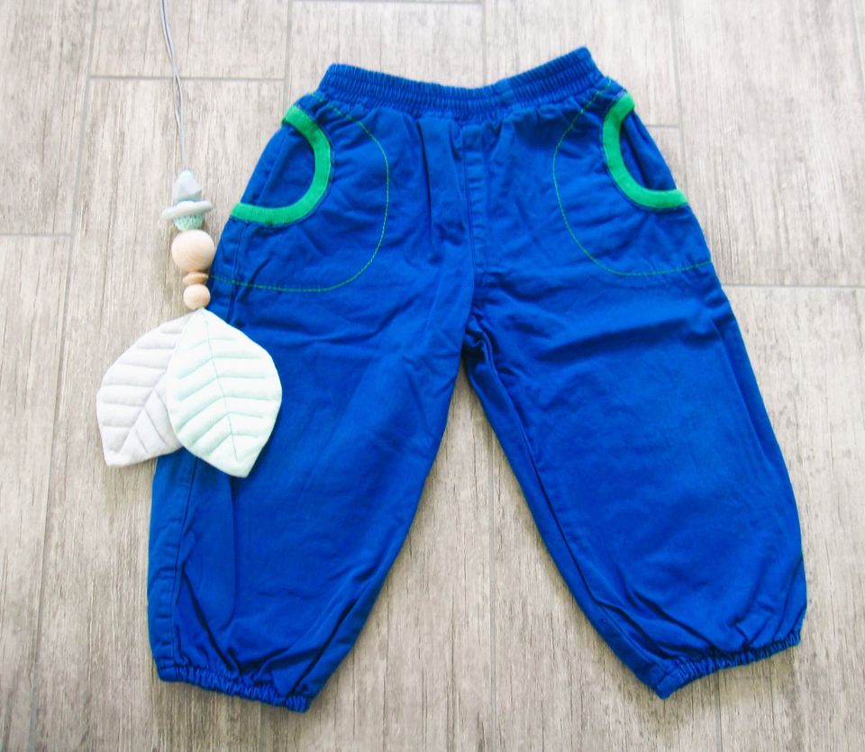 Smafolk* Baby Hose Gr. 86 *WoW* Skandi Schweden Stoff Pumphose Bl in Berlin