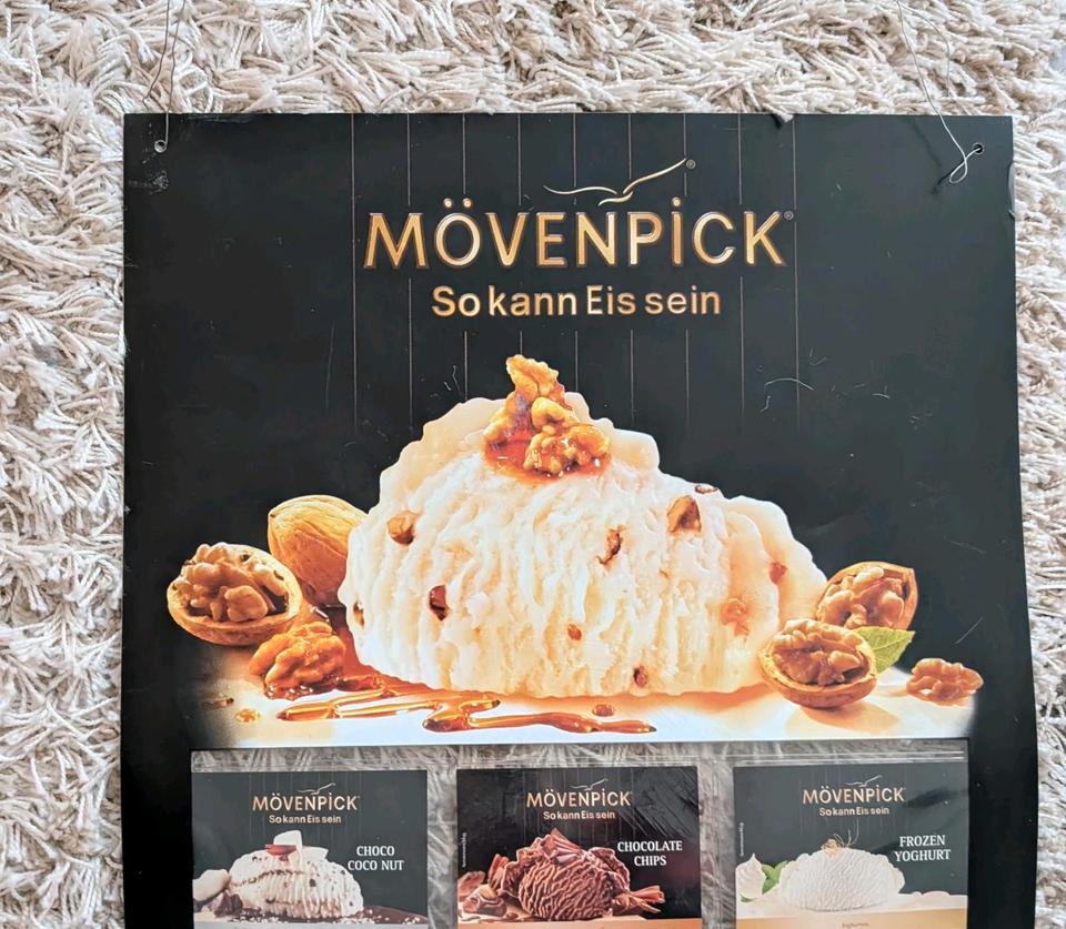 MÖVENPICK Eiskarte Eisschild Werbeschild Sortimenthülle in Braunschweig