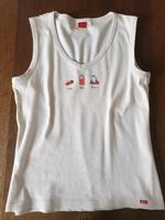 S. Oliver Top,Tshirt ohne Ärmel,beige,mit Aufdruck,Gr 42 Saarland - Saarwellingen Vorschau