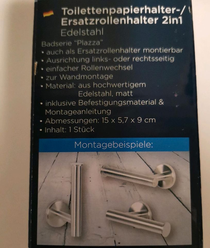 Toilettenpapierhalter Ersatzrollenhalter neu in Nürnberg (Mittelfr)