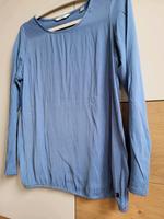 Langarmshirt Blusenshirt Viskose 36 38 taubenblau Tchibo TCM Hessen - Battenberg Vorschau