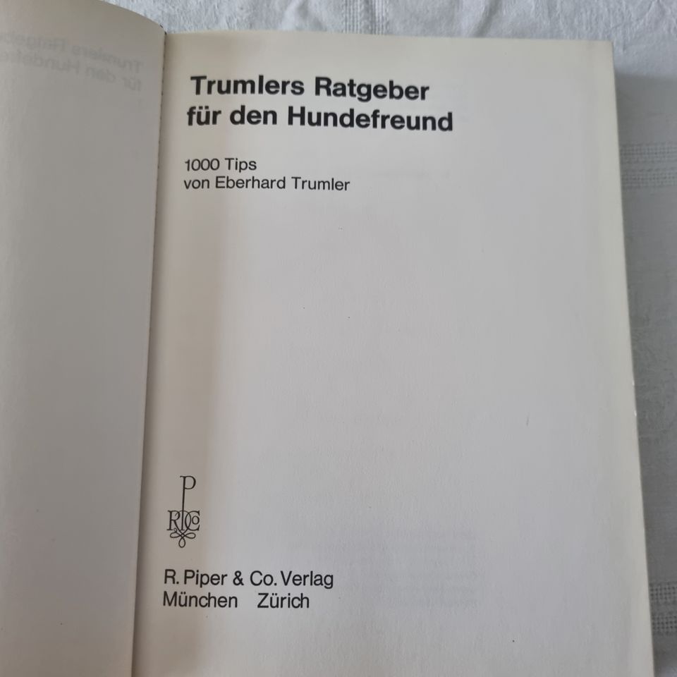 Buch:  Ratgeber für den Hundefreund (Trumlers) in Leverkusen