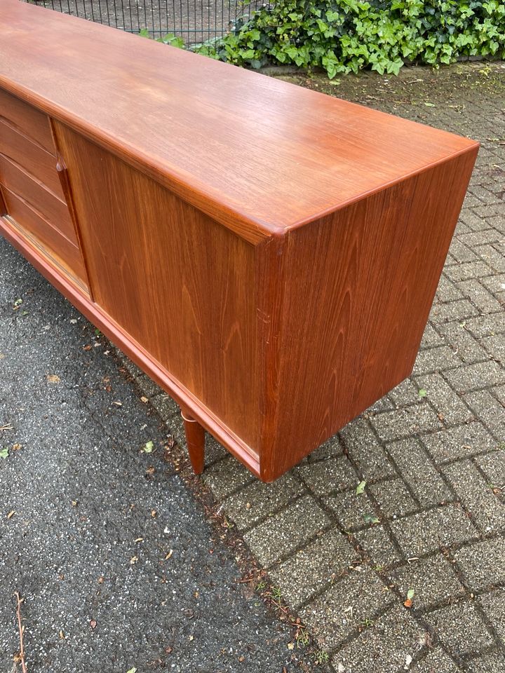 ◤ Teakholz Sideboard von Axel Christensen für Aco Møbler mid Century lowboard Retro Kommode Danish Schrank Dänisch Design 50er 60er 70er Teak Anrichte Highboard schubladenkommode Fernseher antik in Berlin